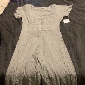 O’Neill Wide Leg Stripped Jumpsuit